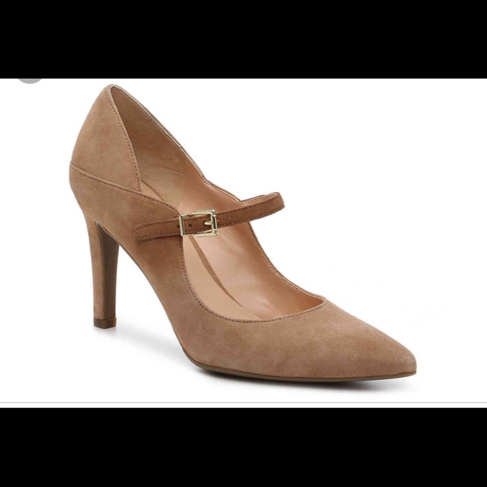 Franco Sarto Anthem Pump, Nude, Suede, Size 9